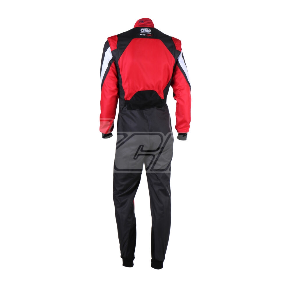 COMBINAISON OMP KS3X NOIRE/ROUGE HOMOLOGATION FIA 8877-2022