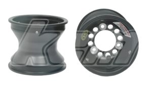 JANTE AV ALUMINIUM NOIRE AMV 113mm CENTRAGE ø55 TYPE CRG