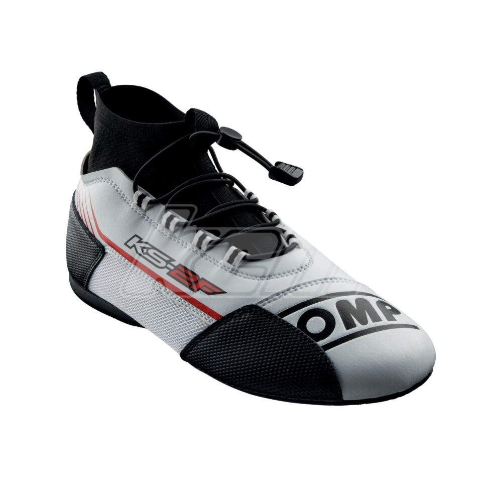 BOTTINES OMP RACING KS2F BLANC