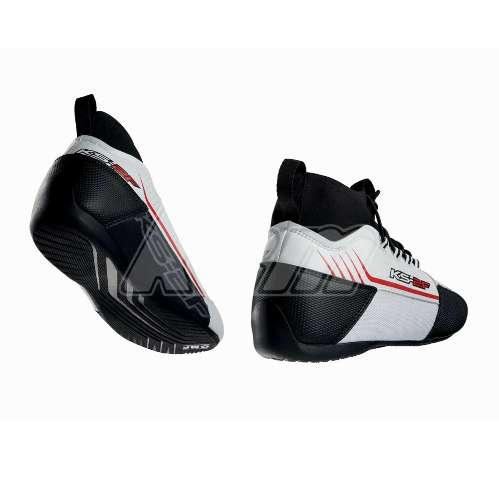 BOTTINES OMP RACING KS2F BLANC